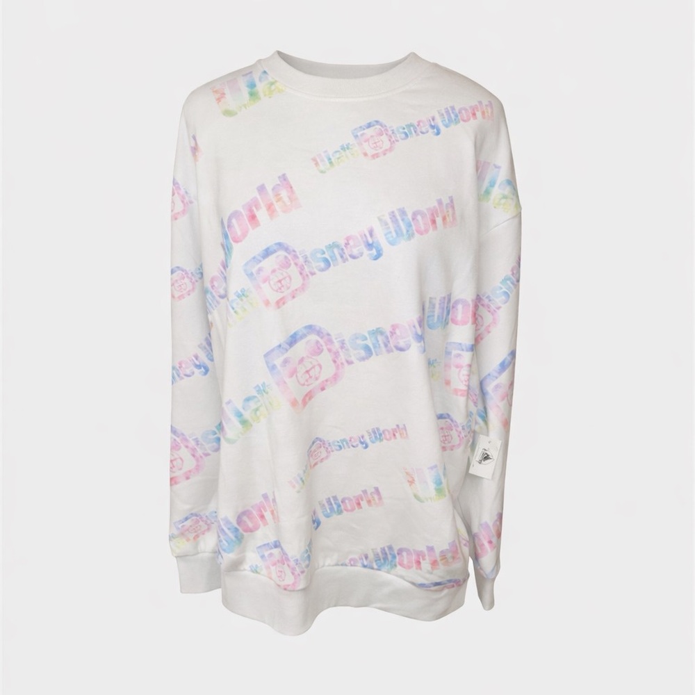 DISNEYWORLD Logo AOP Women's Multicolor Sweatshirt